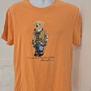Ralph Lauren Orange Polo Bear Graphic Tee